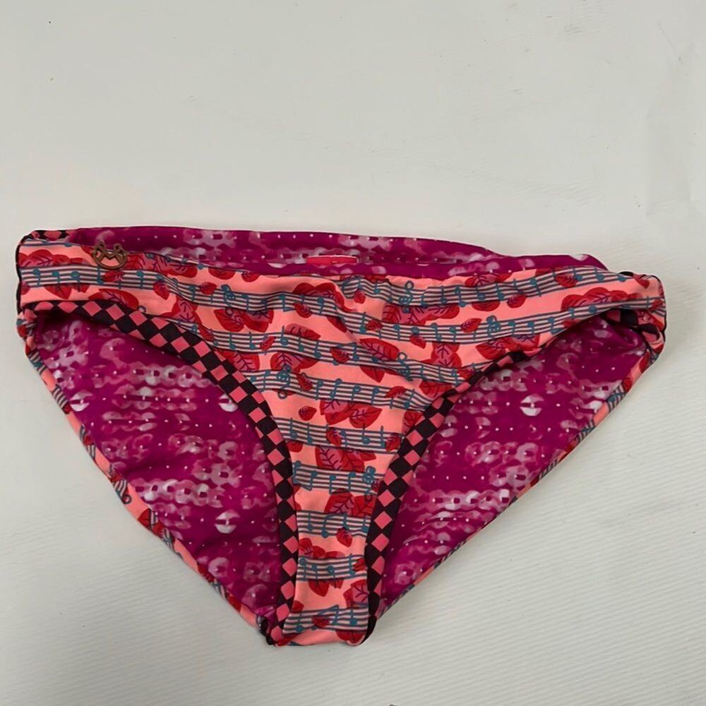 MAAJI REVERSIBLE MULTICOLORED BIKINI BOTTOM SIZE 12